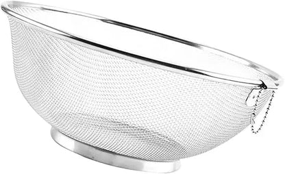 Stainless Steel Fruit Veggie Washing Bowl over The Sink Colander Kitchen Drainage Basket