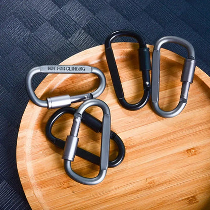 4-6PCS Carabiner Set For Key Camping EDC Outdoor Keychain Clip Alloy Aluminum Tactical Hook