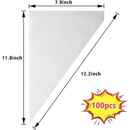 Piping Bags100pcs 12 Inch Anti Burst Disposable Cake Decorating Bags NonSlip Pastry BagsIdeal for Cakes Cream Frosting and Cook
