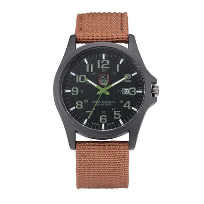 Sports Watch Quartz Nylon Band with Date