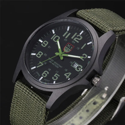 Sports Watch Quartz Nylon Band with Date