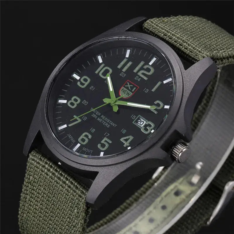Sports Watch Quartz Nylon Band with Date