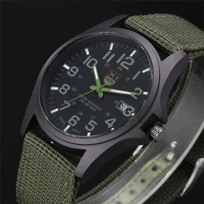 Sports Watch Quartz Nylon Band with Date