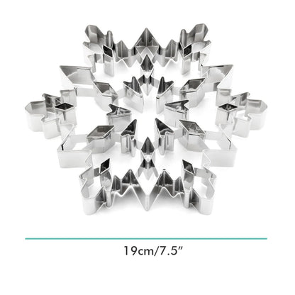 3D Snowflake Cake Mold Stainless Steel Baking Mold Multipurpose  Kitchen Baking Tools Snowflake Cake Mold
