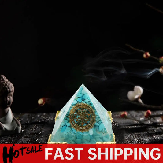 4Pcs Orgonite Pyramid Base Holder Stand Decorative Craft Art Stands Stand for Amethyst Crystal Ball Orgonite Pyramid