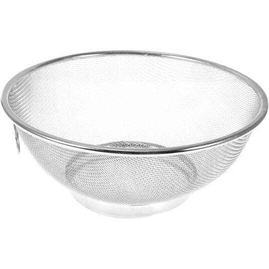 Stainless Steel Strainer Basket Vegetable and Fruit Drain Basket for Washing Rice Fine Mesh Design for Kitchen Use Compact and