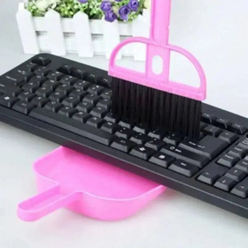 Mini Desktop Cleaning Brush Keyboard Brush Small Broom Dustpan Shovel Set Desktop Cleaning Tool