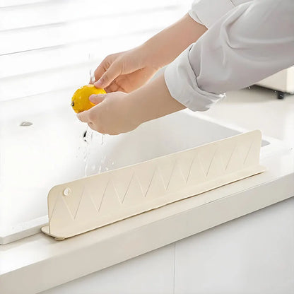 Silicone Water Splash Guard Washing Basin Anti-splash Stopper Splash Protector for Kitchen Island and Bathroom
