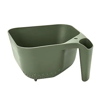 3 Quart Colander BPA Free Food Safe Plastic Strainer with Handle Heavy Duty Heat Resistant Pasta and Veggies Kitchen Drainer St