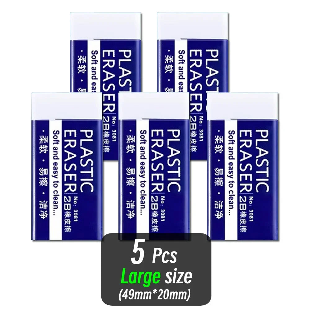 1/10/30pcs 2B Eraser Clean and Mess Free Student Exam Office Sketch Soft Eraser for Correction Supplies Pencil Rubber