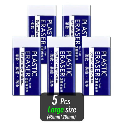1/10/30pcs 2B Eraser Clean and Mess Free Student Exam Office Sketch Soft Eraser for Correction Supplies Pencil Rubber