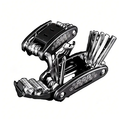 16-in-1 Socket Wrench Set, Non-Slip Rotating. Durable Stainless Steel for Home &amp; Car Repairs. Easy &amp; Universal Tool.