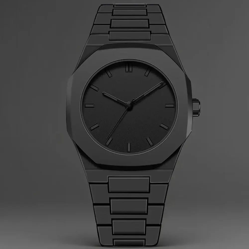 New Fashionable Watch Simple Black Quartz Watches