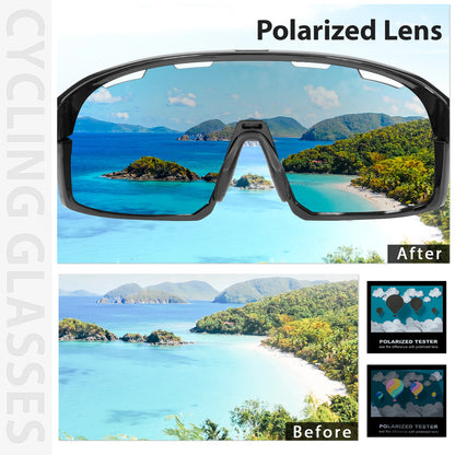 Polarized Cycling Sunglasses MTB Running Bicycle Sports