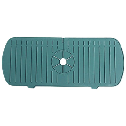 Silicone Drain Pad Countertop Protector Water Splash Catcher Mats Double-sided Faucet Splash Guard Tray Bathroom Kitchen Gadgets