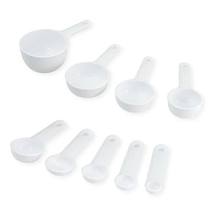 9 Piece Measuring Cups Spoon Set Soft Grip Easy Read Dishwasher Safe Kitchen Tools Wet Dry Ingredients Cooking Baking