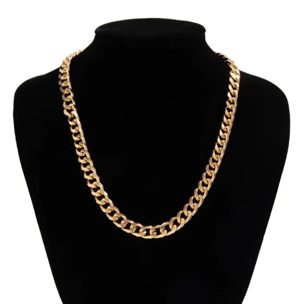 Simple Stainless Steel Chain Necklace Gold Silver Color Metal Chain