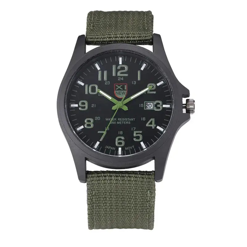 Sports Watch Quartz Nylon Band with Date
