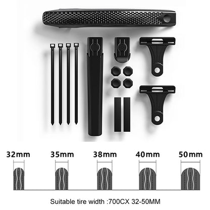 1 Piece Bike Tire Wheel Mudguard Road Bike Wheel Fenders Front & Rear Universal Mudguard Suitable for Both Front And Rear Wheel