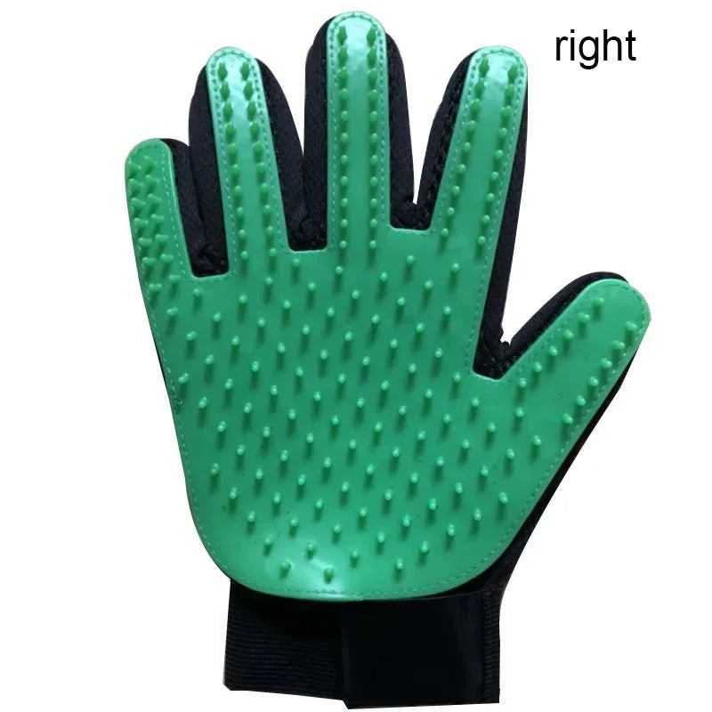 Pet Grooming Glove Dog Cat De-shedding Hair Remover Massage Brush