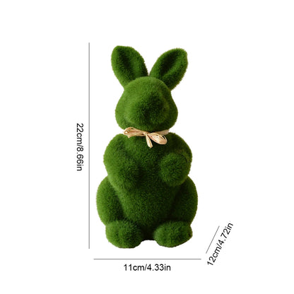 Easter Moss Rabbit Figurine Simulation Moss Foam Easter Bunny Decor Festive Decoration Easter Bunny Decor for 2024 Spring Easter
