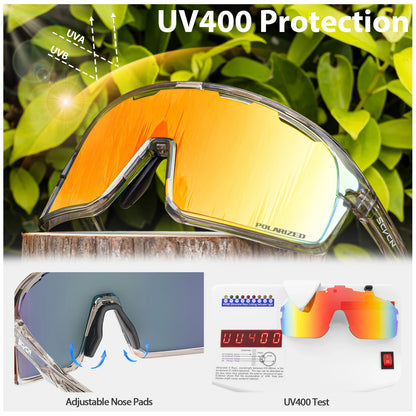 Polarized Cycling Sunglasses MTB Running Bicycle Sports