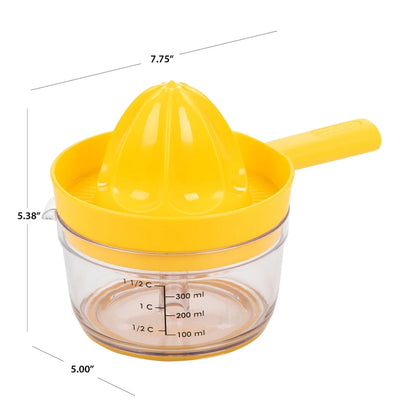 Countertop Citrus Juicer Twist and Juice Oranges Lemons Limes Easy Clean Dishwasher Safe Non-Skid Base Comfortable Grip