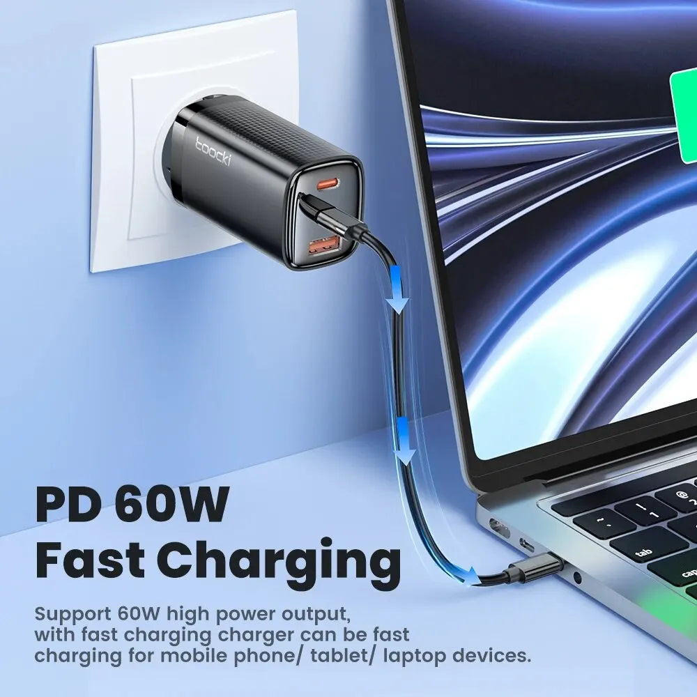 PD 60W USB C To Type C Cable For iPhone 15 Pro Max 5 in 1 Cable Charging Case Set USB Adapter Cable For Samsung S23 Xiaomi