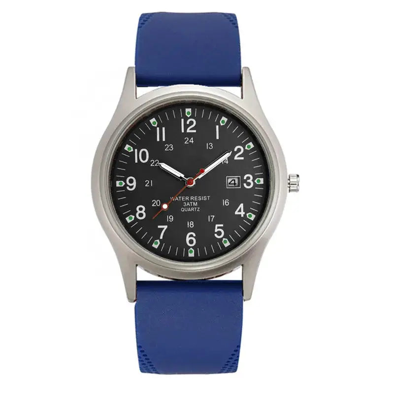 Casual Sports Watch Quartz Silicone Band