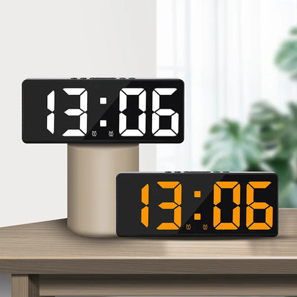 LED Clock Luminous Temperature Calendar Alarm Clock