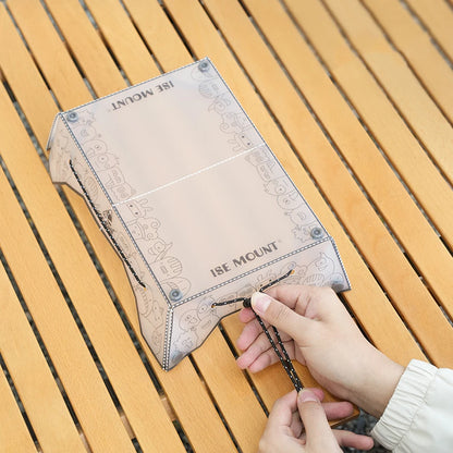 1/2Pcs Folding Mini Camping Table Ultralight Food-Grade PP Board Folding Table and Tray For Outdoor Camping Hiking Picnic Gadget