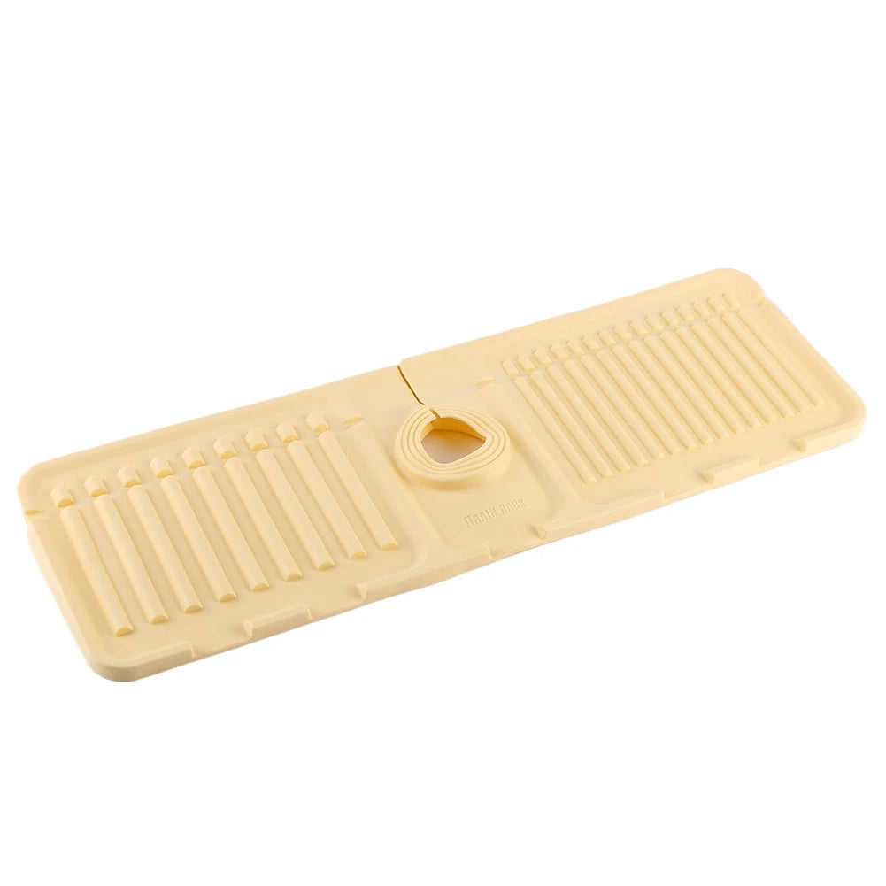 Silicone Drip Catcher Tray Quick Dry Water Catcher Mat Multi-Purpose Faucet Drainage Pad Drying Mat for Kitchen Bathroom