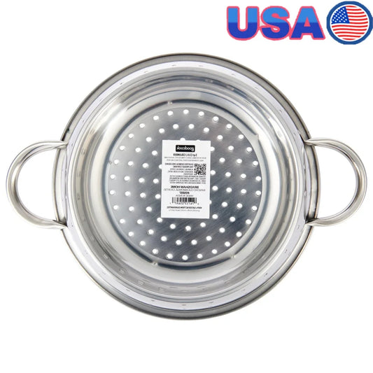 Stainless Steel Colander 3qt Extra Deep Kitchen Strainer Pasta Fruits Vegetables