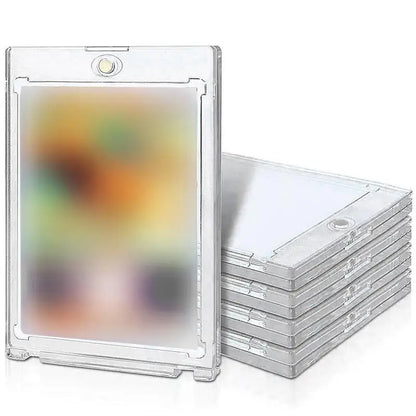 Hard Magnetic Card Holder Clear Cards Holder Gaming Trading Card Display Case Idol Photo Protective Sleeves