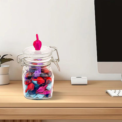 Jar of Middle Fingers To Give 3D Printed Middle Fingers In A Jar Funny Middle Finger Jar Unique Home Decor and Novelty Gift