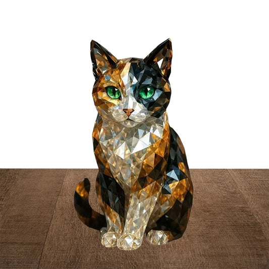 Creative Fake Crystal Mini Collectible Art Clear Statue Resin Animal Artwork Sculpture for Home Office Shelf Desk Table Decor