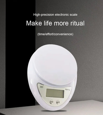 1pc 5kg Portable Digital Scale Scales Food Balance Measuring Weight Kitchen LED Electronic Scales