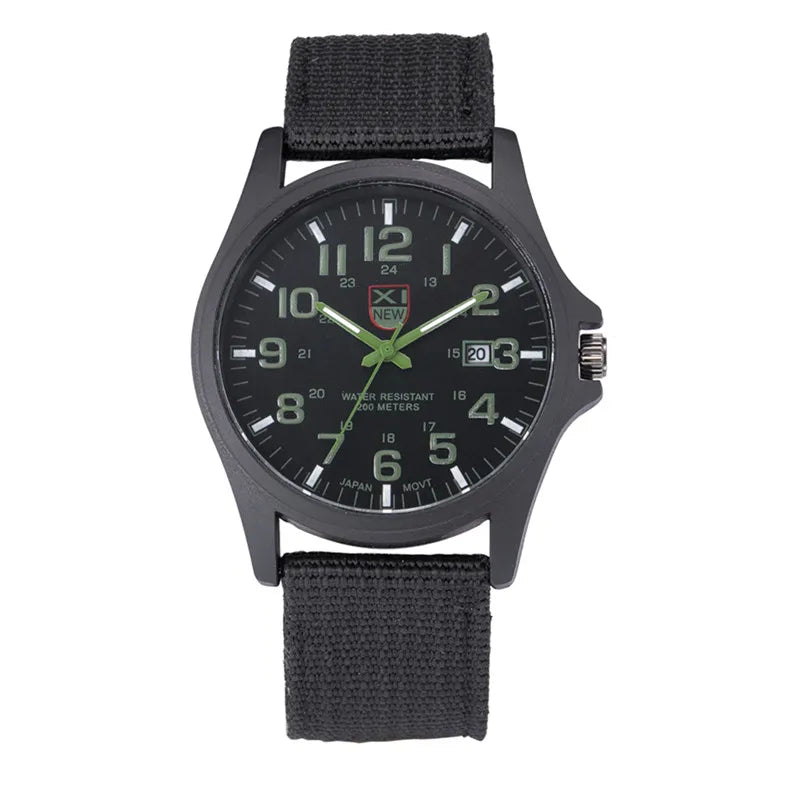Sports Watch Quartz Nylon Band with Date