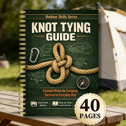 Outdoor Illustrated Survival Knot-tying Guide Step by Step Complete Knot Guide for Camping Hiking Daily Survival Home 40 Pages