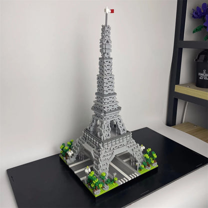 Eiffel Tower Paris Architectural Micro Mini Model Building Blocks Toy : Enhance Your Office Decor, Boost Hand Skills Gift
