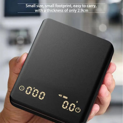 Electronic Coffee Scale with Timer LED Display Mini Coffee Scale High Precision Kitchen Scale for Espresso and Pour Over Coffee