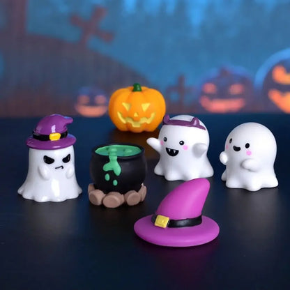 Pumpkin Halloween Resin Craft Miniature Decoration Ghost Decoration Micro Landscape Figurines Mini Ornaments DIY Accessories
