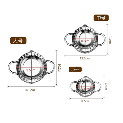 Stainless Steel Dumpling Maker Dumpling Skin Mold Ravioli Maker Press Pie Making Press Wrapper Pastry Maker Kitchen Accessories