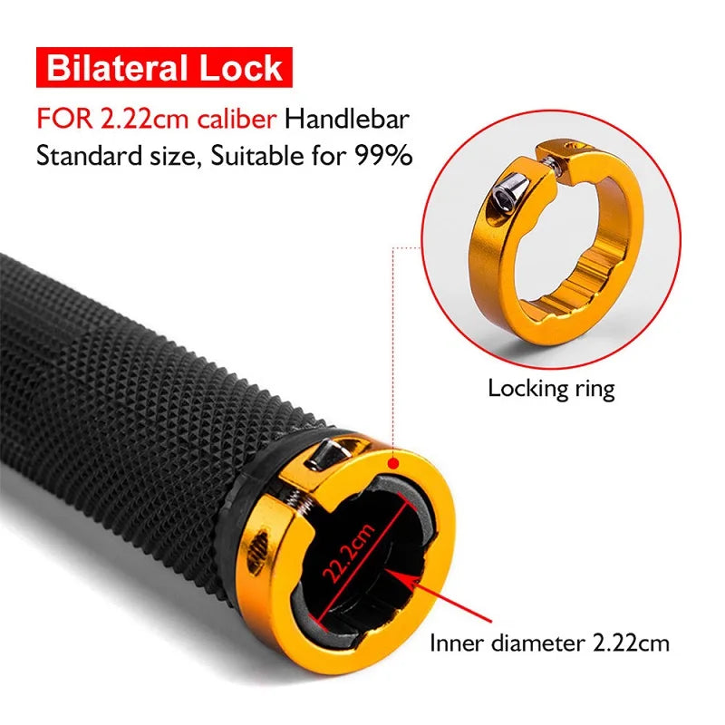 Handlebar Grips BMX Bike Mountain MTB Bikes Cycling Non-slip Bilateral Lock