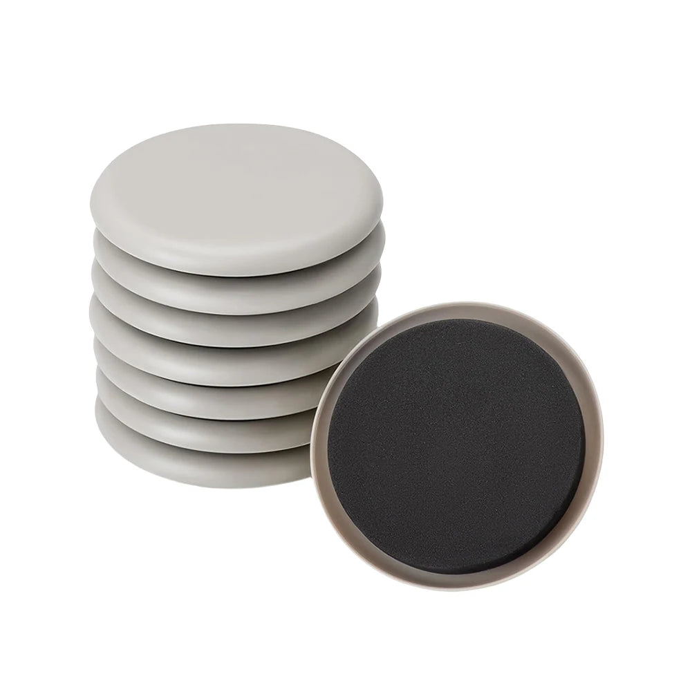 8Pcs Furniture Sliders 3.5 Inch Furniture Moving Pads Anti Scratch Heavy Duty Furniture Movers for Carpet & Hardwood Floors