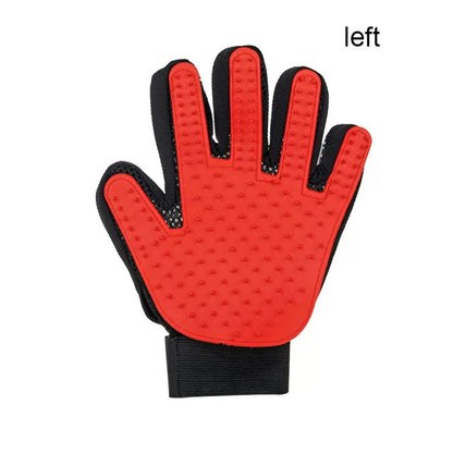 Pet Grooming Glove Dog Cat De-shedding Hair Remover Massage Brush
