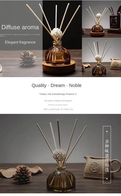 50ml Flameless Aromatherapy Essential Oil Vine Aromatherapy Ornament Expansion Liquid Bathroom deodorizer Home Decoration