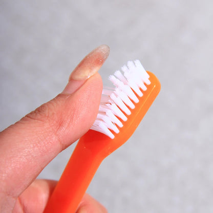 5pcs/set Long Handle Pet Toothbrush Double-head Dog Toothbrushes Oral Care Dog Teeth Cleaning Soft Hair Cat Toothbrush