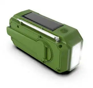 Multifunctional solar hand crank dynamo charging  AM FM Radio with torch.SOS alarm, outdoor camping  Hike emergency power bank