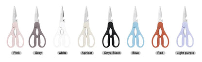 ELITEQUO All Purpose Kitchen Scissors, Heavy Duty Stainless Steel Scissors, Dishwasher Safe, Soft Grip Comfort Handle